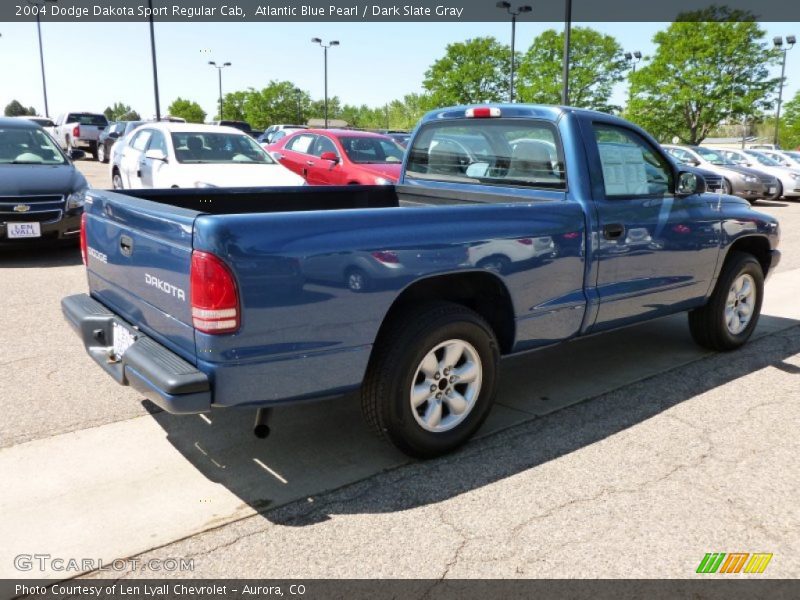 Atlantic Blue Pearl / Dark Slate Gray 2004 Dodge Dakota Sport Regular Cab