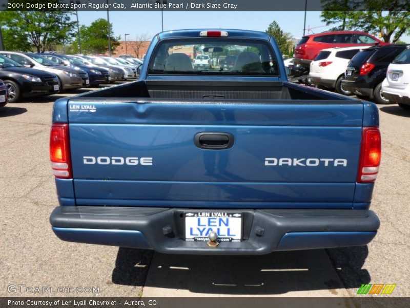 Atlantic Blue Pearl / Dark Slate Gray 2004 Dodge Dakota Sport Regular Cab
