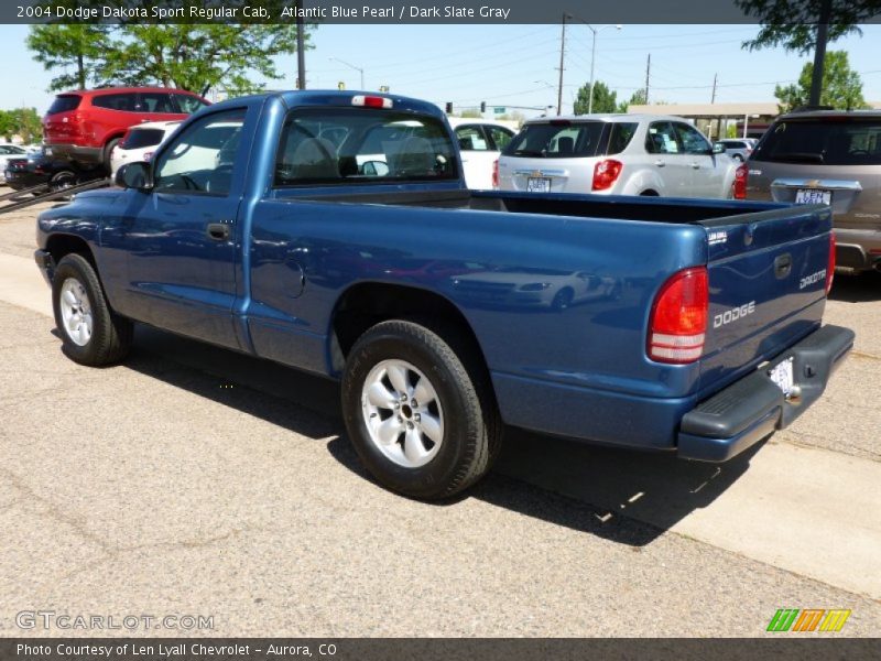 Atlantic Blue Pearl / Dark Slate Gray 2004 Dodge Dakota Sport Regular Cab