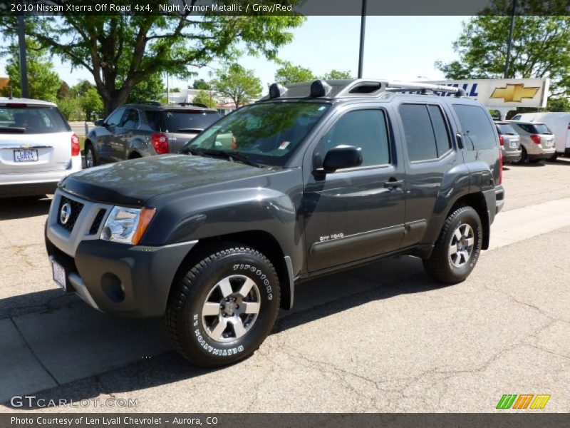 Night Armor Metallic / Gray/Red 2010 Nissan Xterra Off Road 4x4