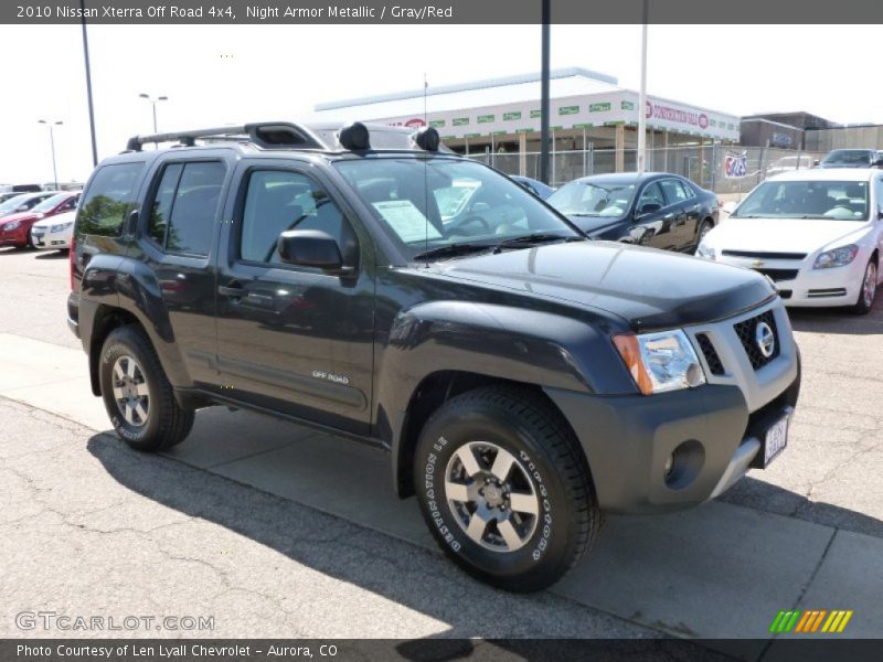 Night Armor Metallic / Gray/Red 2010 Nissan Xterra Off Road 4x4