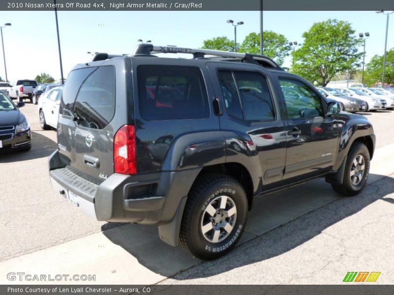 Night Armor Metallic / Gray/Red 2010 Nissan Xterra Off Road 4x4