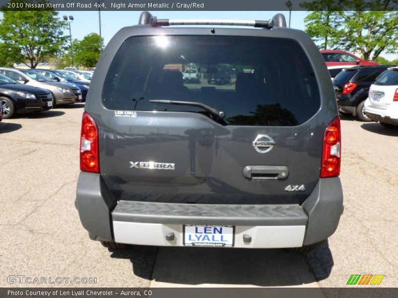 Night Armor Metallic / Gray/Red 2010 Nissan Xterra Off Road 4x4