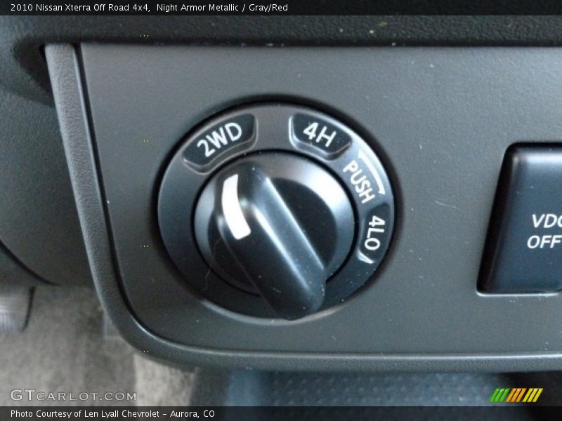 Night Armor Metallic / Gray/Red 2010 Nissan Xterra Off Road 4x4