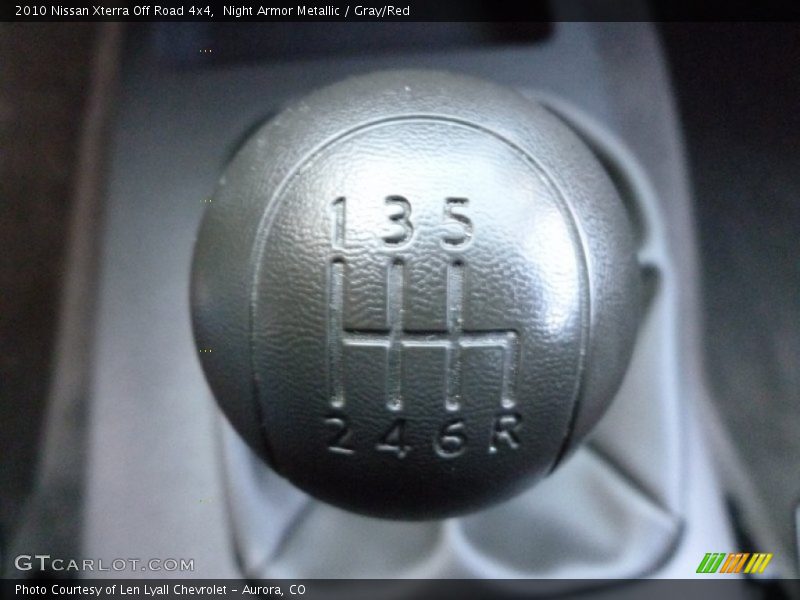 Night Armor Metallic / Gray/Red 2010 Nissan Xterra Off Road 4x4
