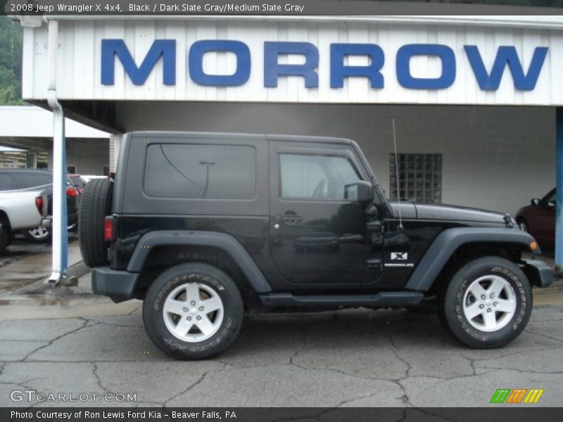 Black / Dark Slate Gray/Medium Slate Gray 2008 Jeep Wrangler X 4x4
