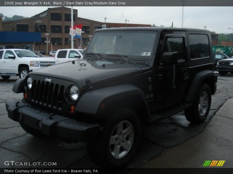 Black / Dark Slate Gray/Medium Slate Gray 2008 Jeep Wrangler X 4x4
