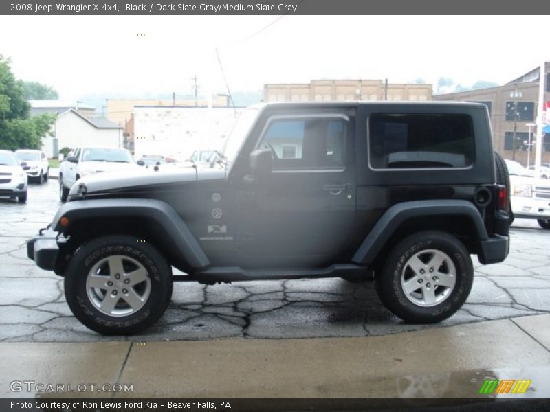 Black / Dark Slate Gray/Medium Slate Gray 2008 Jeep Wrangler X 4x4