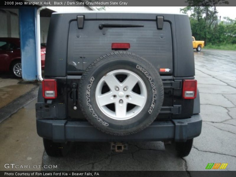 Black / Dark Slate Gray/Medium Slate Gray 2008 Jeep Wrangler X 4x4