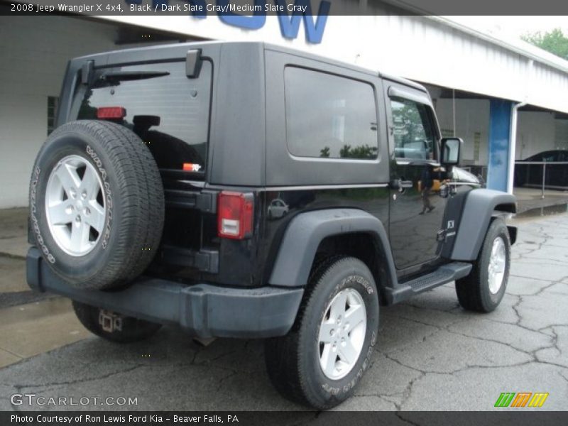 Black / Dark Slate Gray/Medium Slate Gray 2008 Jeep Wrangler X 4x4