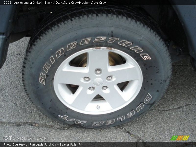 Black / Dark Slate Gray/Medium Slate Gray 2008 Jeep Wrangler X 4x4