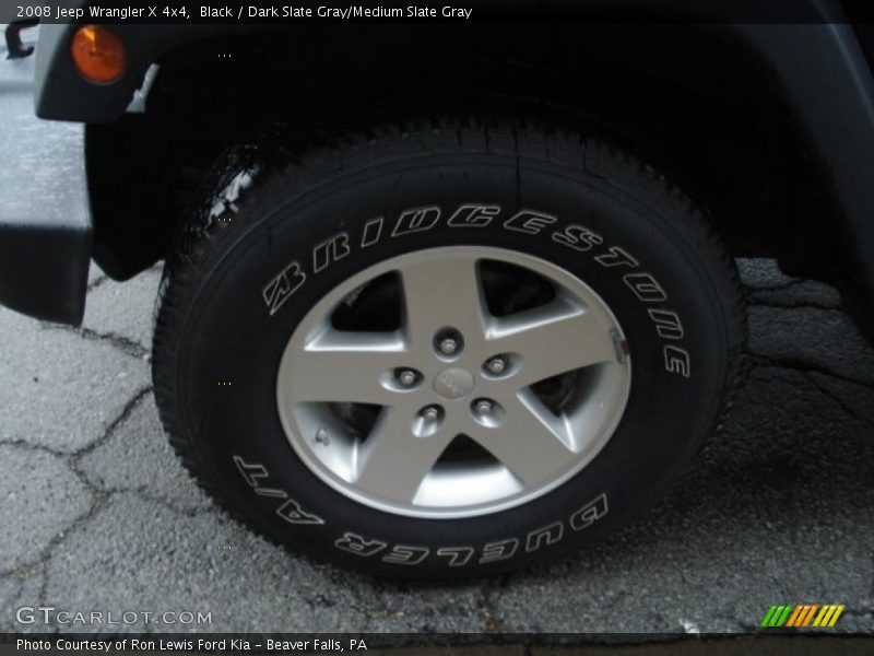 Black / Dark Slate Gray/Medium Slate Gray 2008 Jeep Wrangler X 4x4