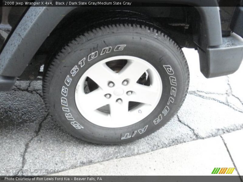Black / Dark Slate Gray/Medium Slate Gray 2008 Jeep Wrangler X 4x4