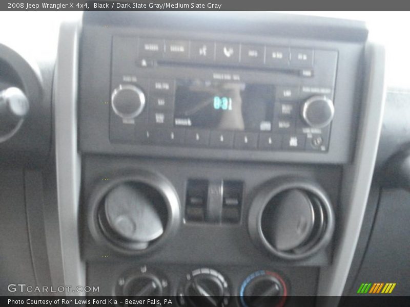 Black / Dark Slate Gray/Medium Slate Gray 2008 Jeep Wrangler X 4x4