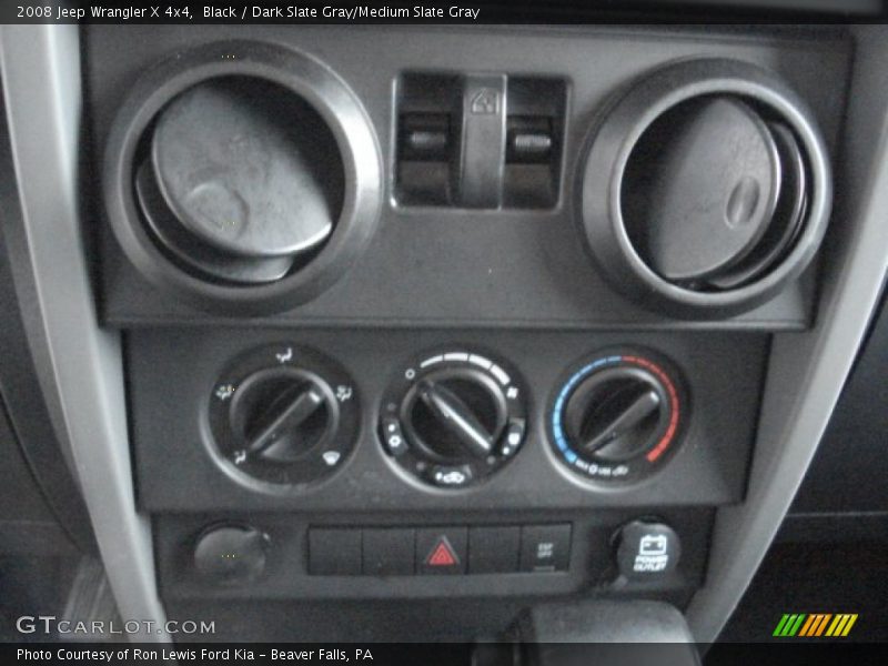 Black / Dark Slate Gray/Medium Slate Gray 2008 Jeep Wrangler X 4x4