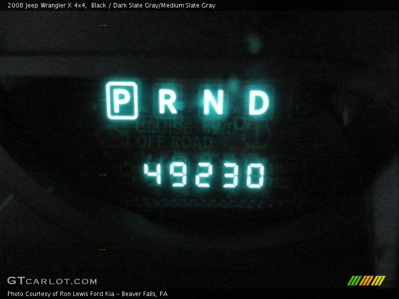 Black / Dark Slate Gray/Medium Slate Gray 2008 Jeep Wrangler X 4x4