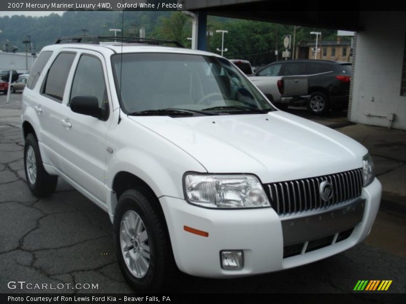 Oxford White / Pebble 2007 Mercury Mariner Luxury 4WD