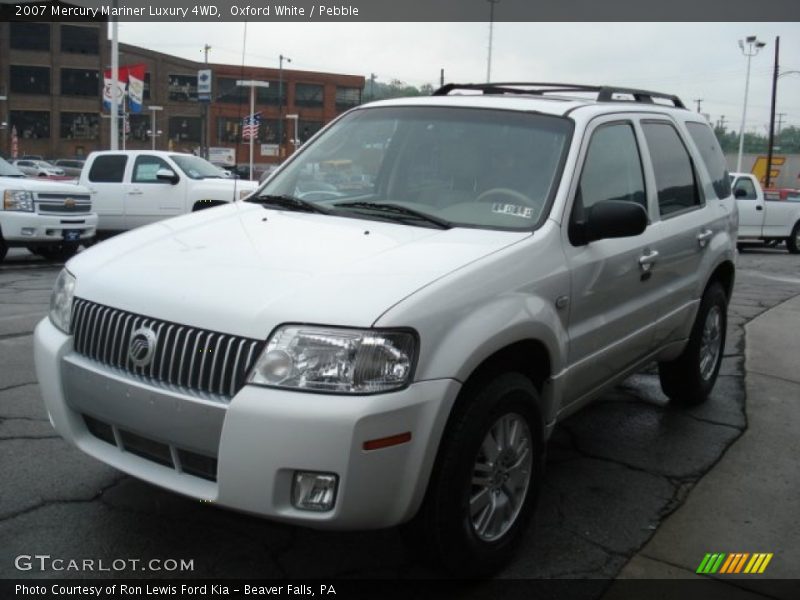 Oxford White / Pebble 2007 Mercury Mariner Luxury 4WD