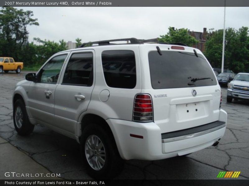 Oxford White / Pebble 2007 Mercury Mariner Luxury 4WD