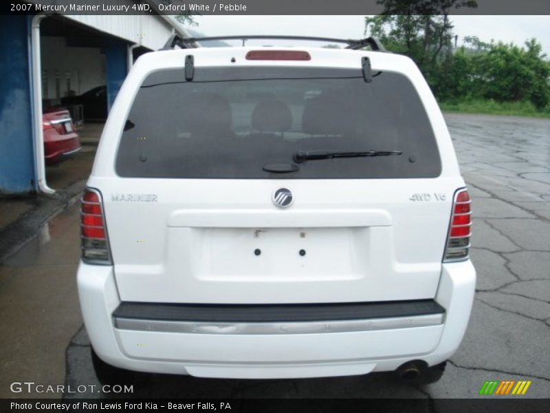 Oxford White / Pebble 2007 Mercury Mariner Luxury 4WD