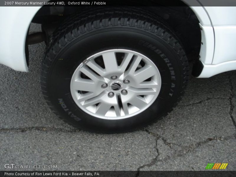 Oxford White / Pebble 2007 Mercury Mariner Luxury 4WD
