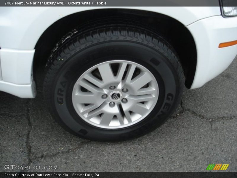 Oxford White / Pebble 2007 Mercury Mariner Luxury 4WD