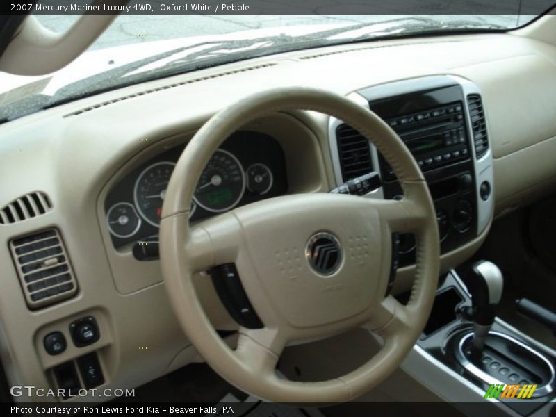 Oxford White / Pebble 2007 Mercury Mariner Luxury 4WD