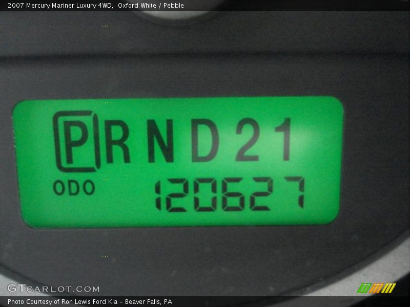 Oxford White / Pebble 2007 Mercury Mariner Luxury 4WD
