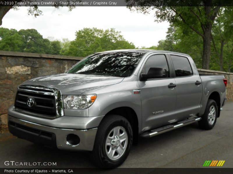 Silver Sky Metallic / Graphite Gray 2010 Toyota Tundra CrewMax