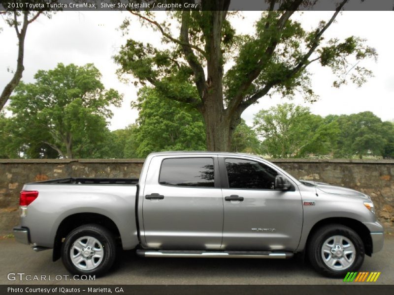 Silver Sky Metallic / Graphite Gray 2010 Toyota Tundra CrewMax
