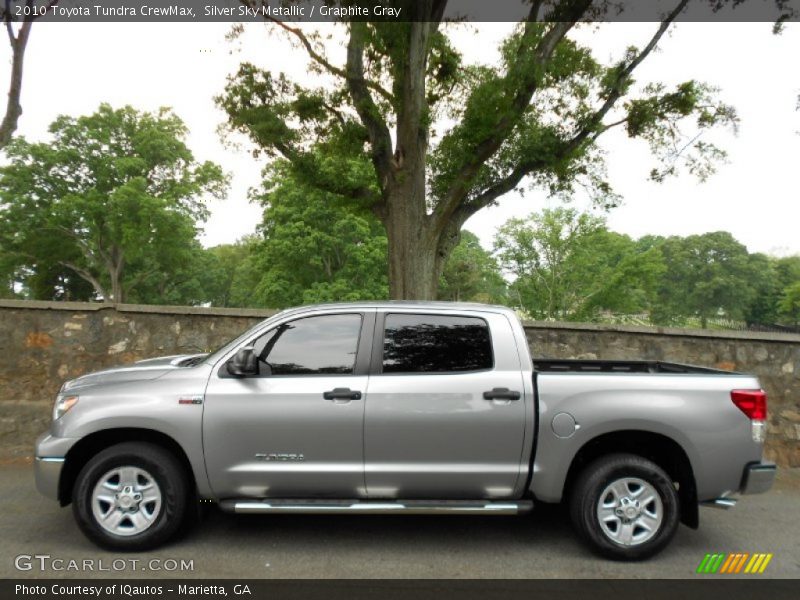 Silver Sky Metallic / Graphite Gray 2010 Toyota Tundra CrewMax