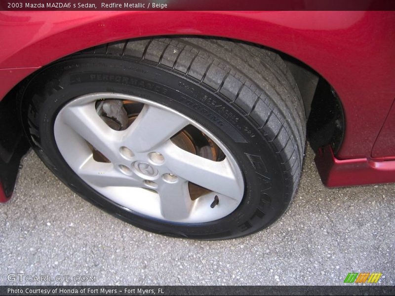 Redfire Metallic / Beige 2003 Mazda MAZDA6 s Sedan