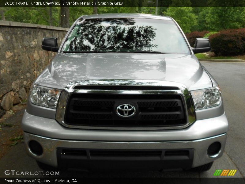 Silver Sky Metallic / Graphite Gray 2010 Toyota Tundra CrewMax