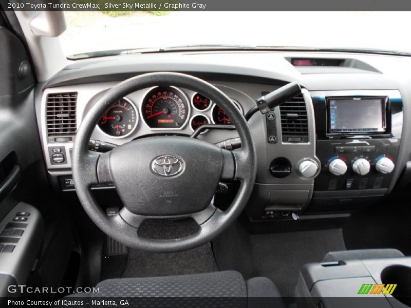 Silver Sky Metallic / Graphite Gray 2010 Toyota Tundra CrewMax