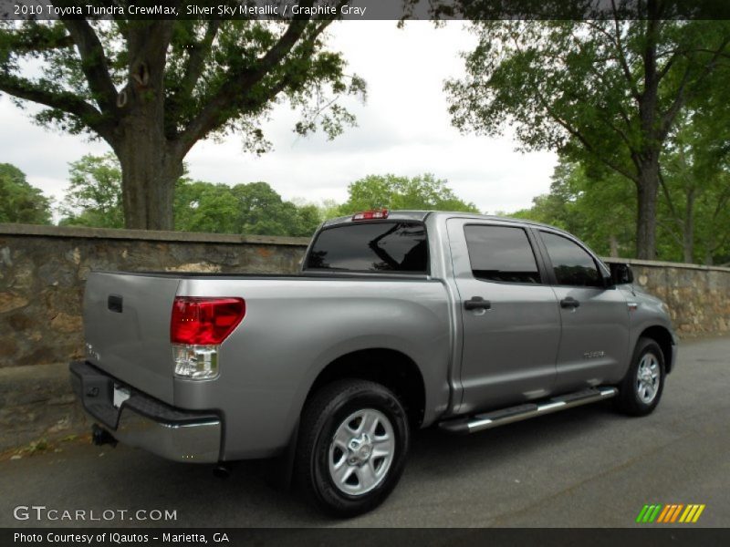 Silver Sky Metallic / Graphite Gray 2010 Toyota Tundra CrewMax