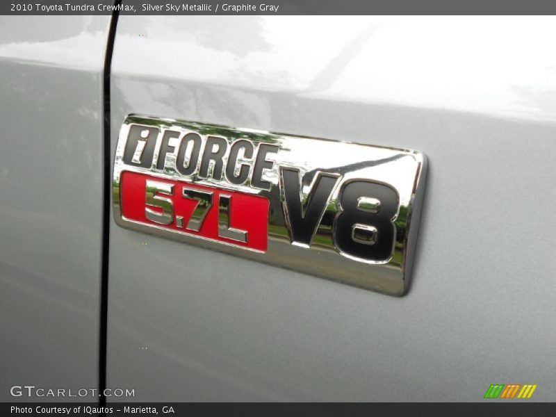 Silver Sky Metallic / Graphite Gray 2010 Toyota Tundra CrewMax