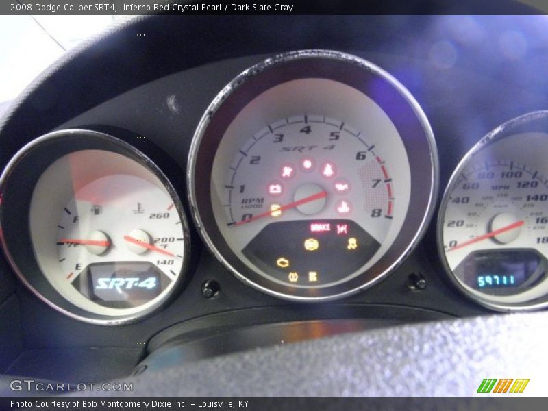Inferno Red Crystal Pearl / Dark Slate Gray 2008 Dodge Caliber SRT4