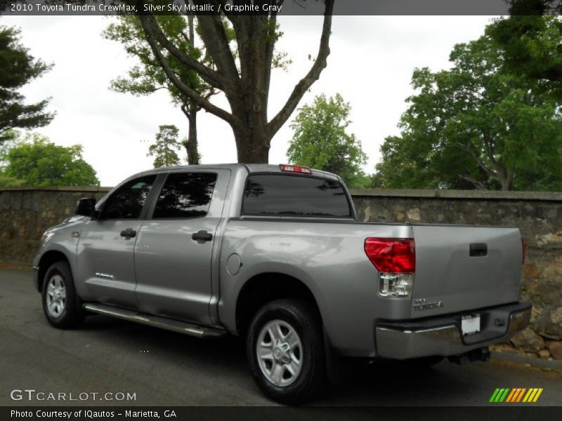 Silver Sky Metallic / Graphite Gray 2010 Toyota Tundra CrewMax