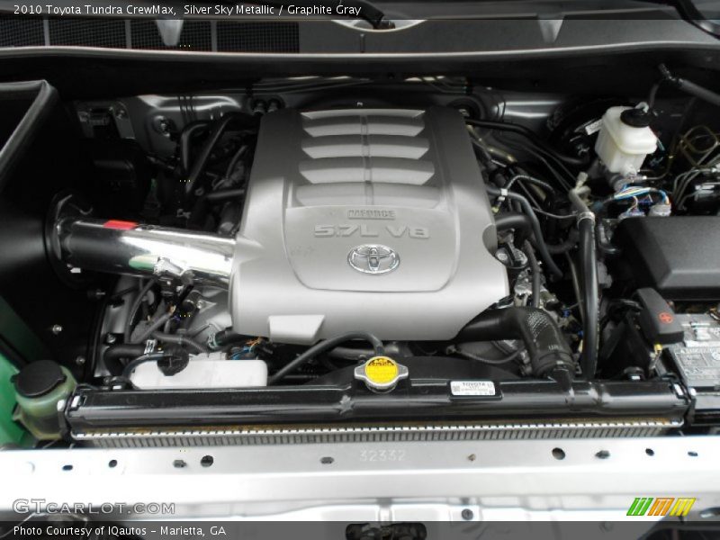 Silver Sky Metallic / Graphite Gray 2010 Toyota Tundra CrewMax