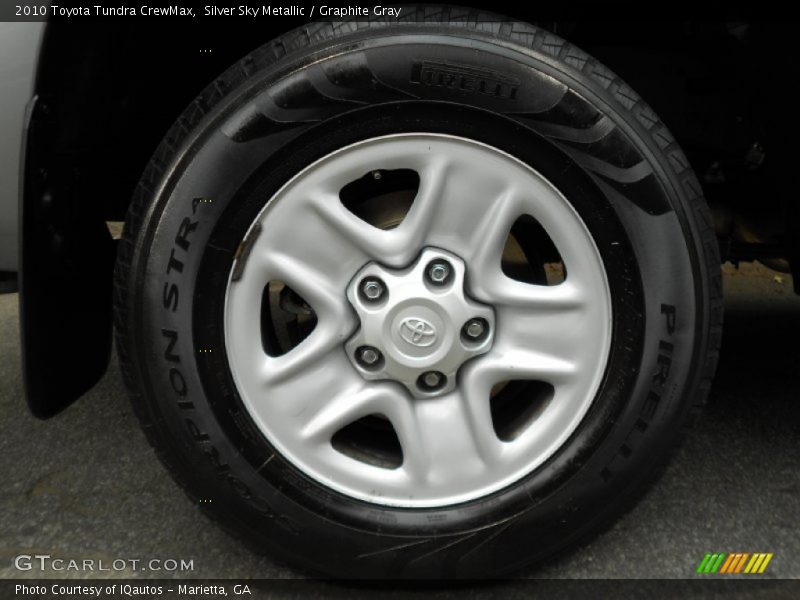 Silver Sky Metallic / Graphite Gray 2010 Toyota Tundra CrewMax