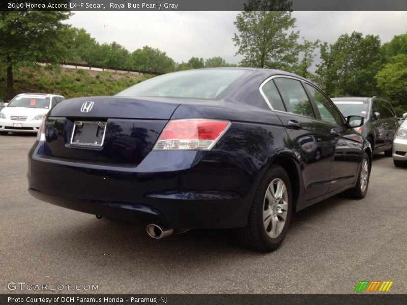 Royal Blue Pearl / Gray 2010 Honda Accord LX-P Sedan