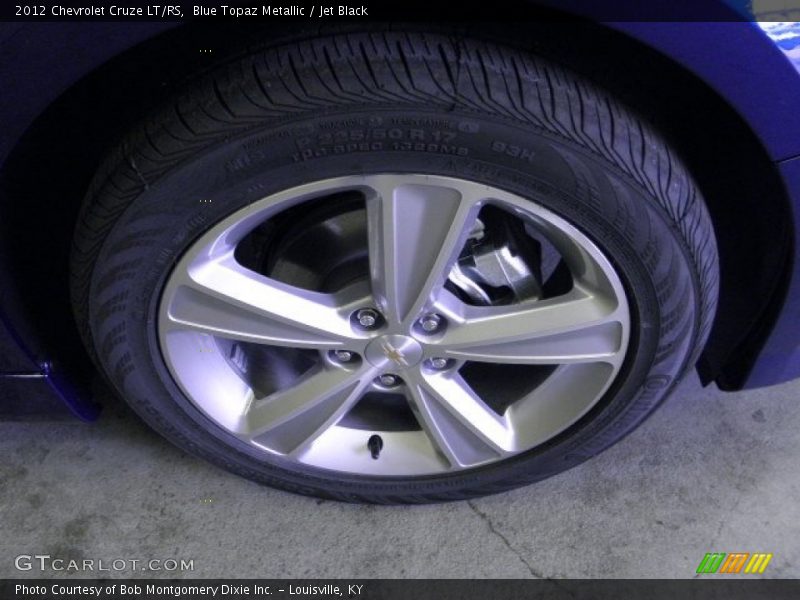 Blue Topaz Metallic / Jet Black 2012 Chevrolet Cruze LT/RS