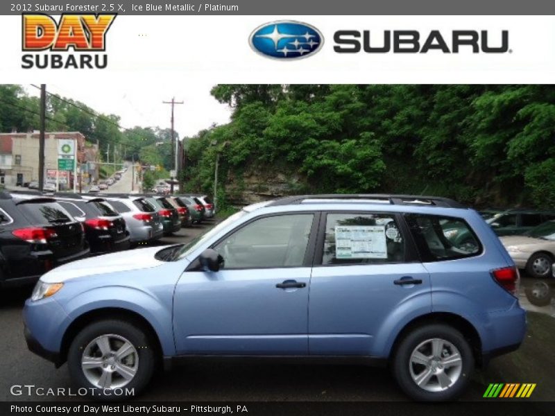 Ice Blue Metallic / Platinum 2012 Subaru Forester 2.5 X
