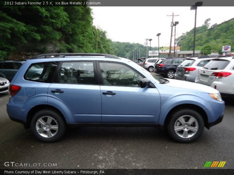Ice Blue Metallic / Platinum 2012 Subaru Forester 2.5 X