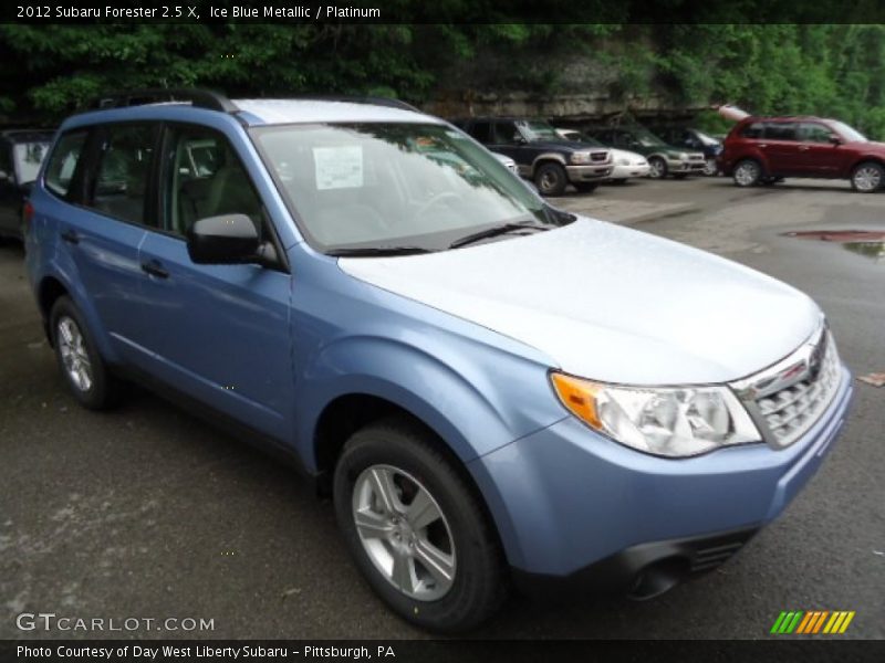 Ice Blue Metallic / Platinum 2012 Subaru Forester 2.5 X