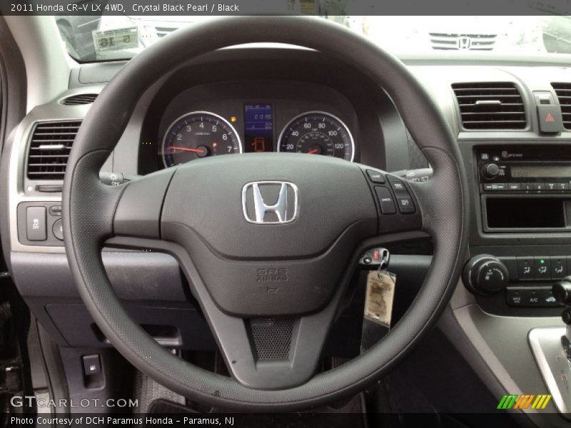 Crystal Black Pearl / Black 2011 Honda CR-V LX 4WD
