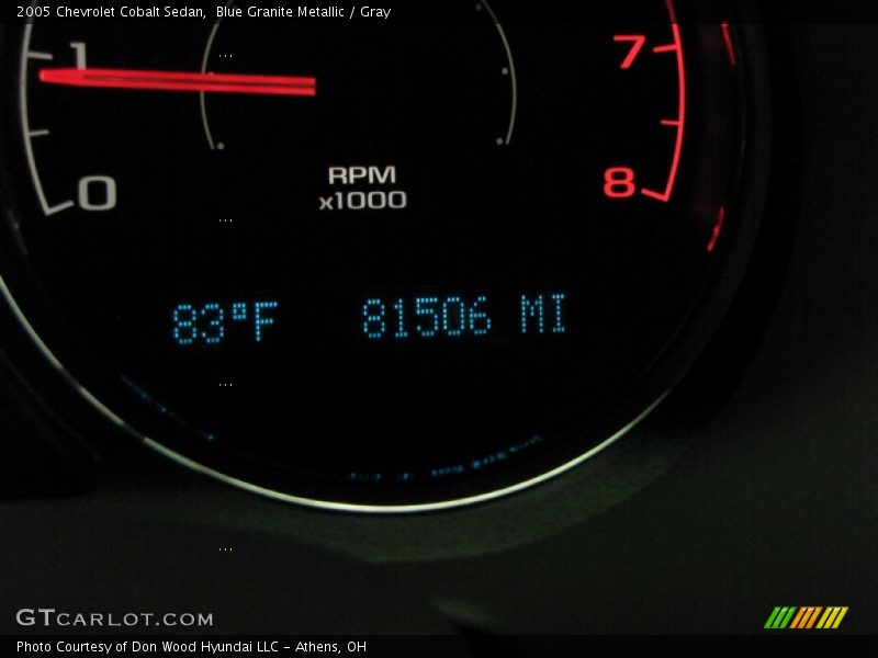 Blue Granite Metallic / Gray 2005 Chevrolet Cobalt Sedan
