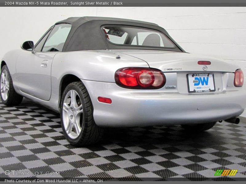 Sunlight Silver Metallic / Black 2004 Mazda MX-5 Miata Roadster