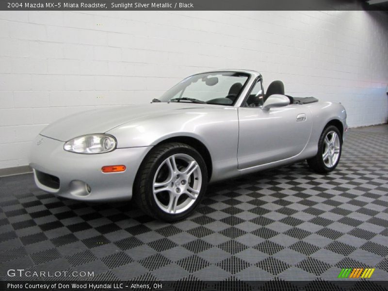 Sunlight Silver Metallic / Black 2004 Mazda MX-5 Miata Roadster