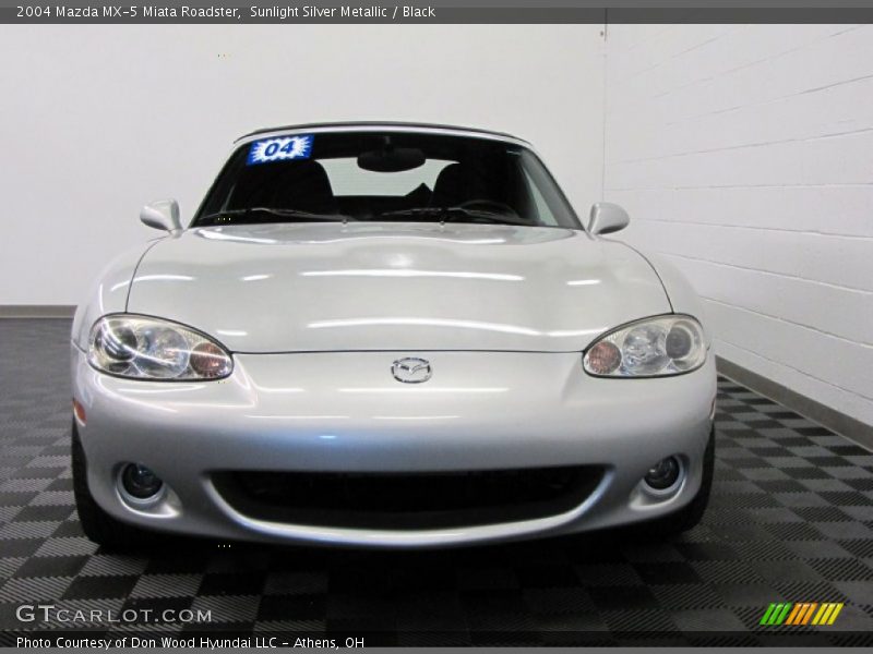 Sunlight Silver Metallic / Black 2004 Mazda MX-5 Miata Roadster